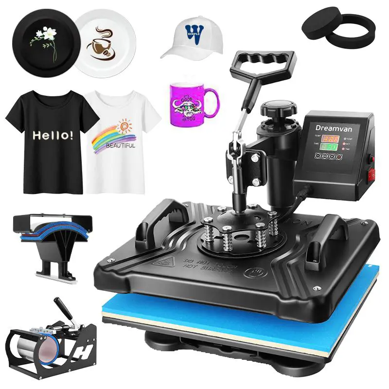 AKEYDIY Heat Press Machine for t Shirts 360-Degree Swing Away Heat Press,Tumbler Press Machine,Digital Combo 12" x 15" , Sublimation Transfer for T Shirts Mug Hat Plate Cap,New Year Gfits,DIY Beginners Friendly,Xmas Gifts for DIY Lovers