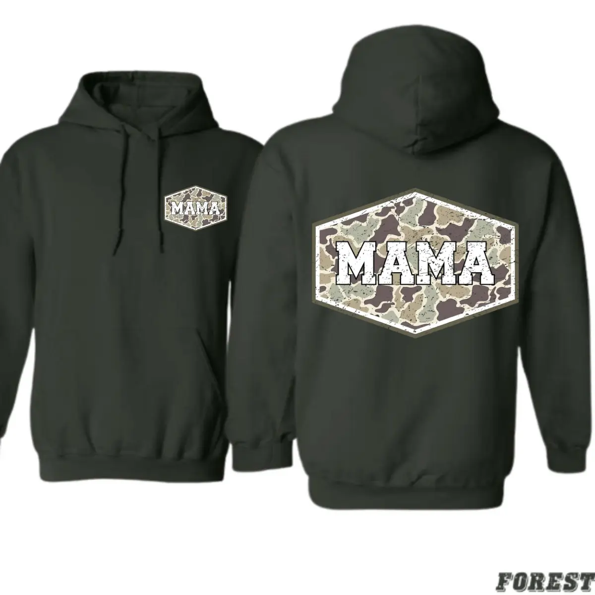Camo Mama Hoodie – Country Outdoor Sweatshirt for Women – Hunting Season Hoodie – Fall & Winter Outfit – Perfect Gift for Mothers Who Love Country Life and Adventure