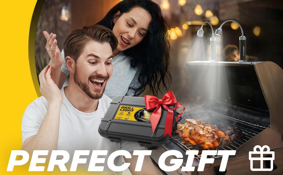 【buy one and get one free】2PCS Flexible LED BBQ Grill Lights, 360° Magnetic Gooseneck Weatherproof Outdoor Lamp, Portable Grilling Accessories with 6 Batteries Included multifunctional tool