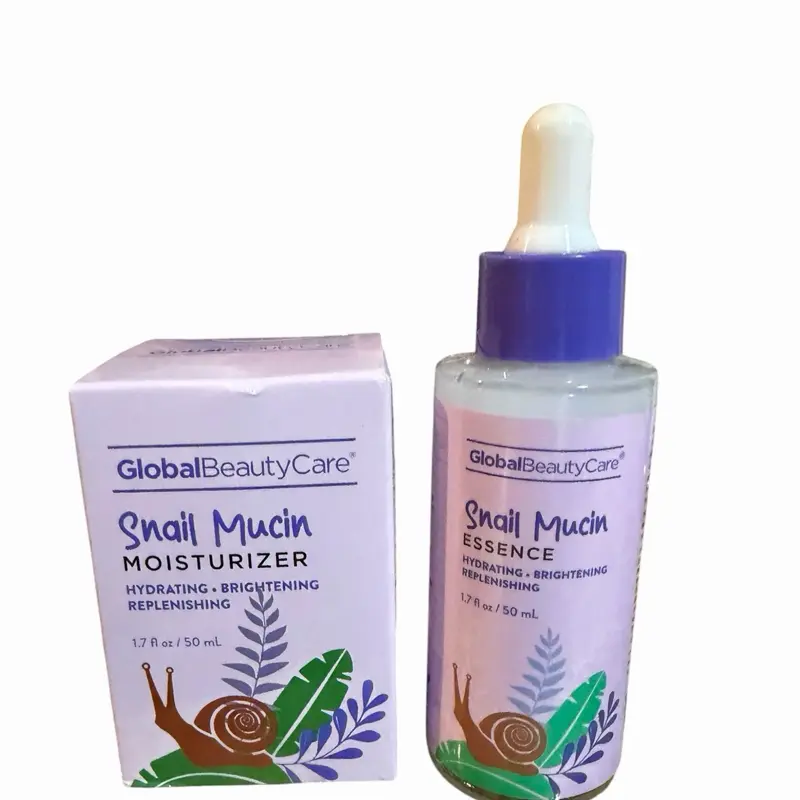 GBC Snail Mucin Moisturizer + Essence set, brightening, hydrating, replenishing, skincare set