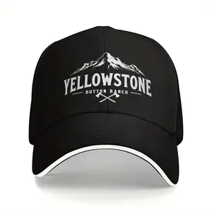 Yellowstone Dutton Ranch Vintage Trucker Dad Cap - Adjustable Snapback, Sun-Proof Sports Outdoor Cap for Men Summer Running, Hippie-Style Unisex Headwear, Adjustable Snapback Hat, Sports Outdoor Hats