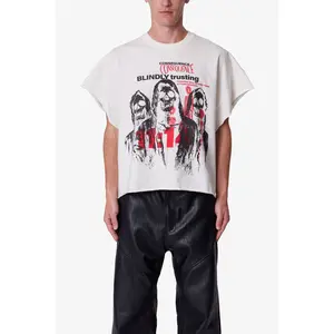 mnml Grim Cutoff Tee - Off White