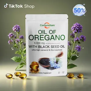 Oil of Oregano with Black Seed Oil 300 Capsules | Natural Antioxidants | Nutritional Support | Highly Effective Botanicals Dietary Healthcare Supplement