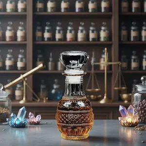 Eco-Friendly 200ml Refillable Glass Bottle with Screw Cap Small Travel Size Jar for Essential Oils Perfume Liquids DIY Cosmetics Kitchen Decor Accessories - Containers