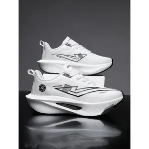 Breathable Mesh Couple Sneakers, Casual Athletic Sneakers, Comfortable Skin-Friendly Lining, Ultra-Lightweight Elastic Sole, Unisex Sports Shoes