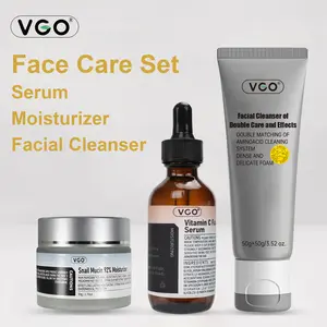 VGO Face Care Set VC Snail Mucin 92% Moisturizer Cleanse Repair Moisturize-A