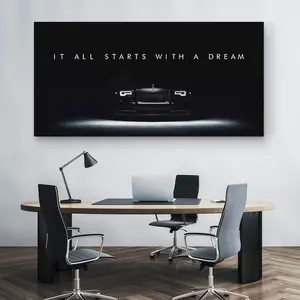 Rolls Royce Dream Big Print, Inspiration Luxury Car Wall Art Enthusiasts Gift, Motivational Quote, Supercar Sign, Entrepreneur Poster
