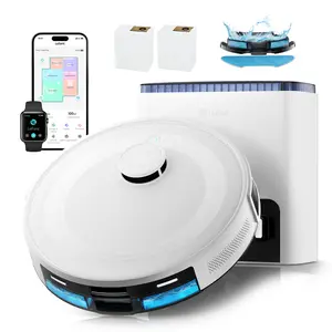 Lefant M2L Plus Robot Vacuum and Mop with LiDAR Navigation, 6000Pa Suction for Daily Cleaning, PSD Obstacle Avoidance, Multi-Floor Mapping, 130 Min Runtime, App/Alexa Control