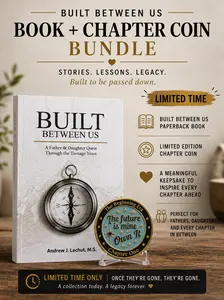 Built Between Us Book + Limited Edition Chapter Coin Bundle | Father & Daughter Keepsake Gift
