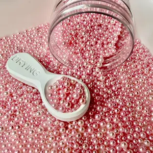 Light Pink No Hole Pearls Slime (2.5MM-5MM; NOT EDIBLE) D12-04