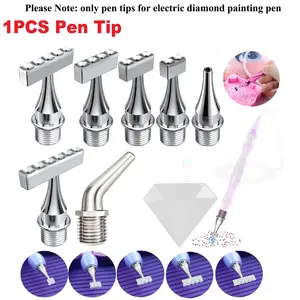 Stainless Steel Screw Multi-Functional Durable Material Vacuum Diamond Painting Replacement Head Set, Compatible with Most Vacuum Diamond Pens, Diamond Art Tools