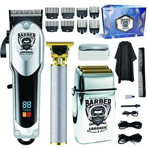 Professional Hair Clippers for Men, Hair Clippers & Hair Trimmer & Mens Beard Trimmer, Cordless Hair Clipper with LCD Display Barber Kit for Men Father