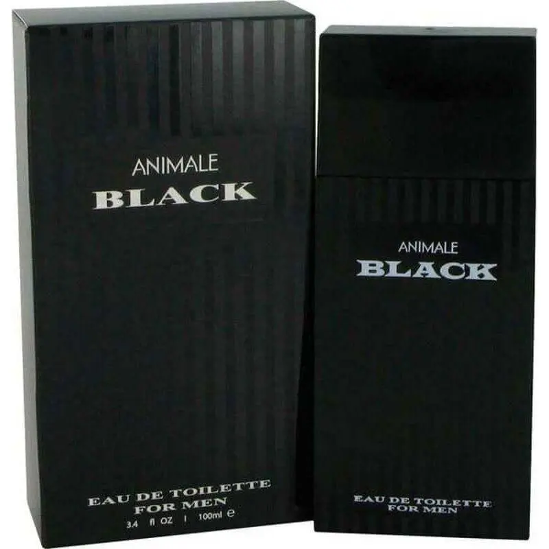 Animale Men's Black Fresh EDT Spray-On Fragrant Fragrance - 3.4 fl oz Spicy Woody Scent with Lavender Hint, Jasmine Notes, Boxed New in Package, Spray-On Men's Fragrance, Fragrant Men's Fragrance