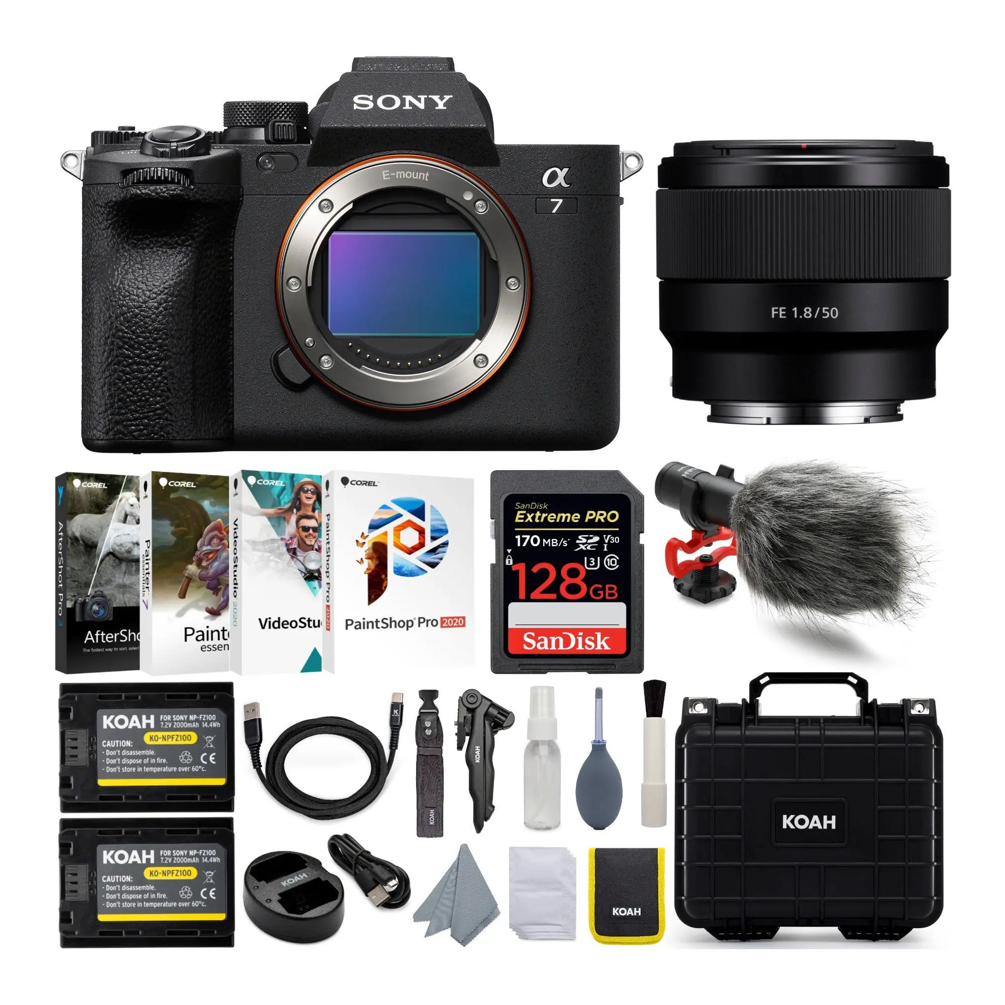 Sony Alpha 7 IV 33 MP Full Frame Mirrorless Electronic Camera Kit, with FE 50mm f/1.8 Lens, Natural Image Capture (for Mirrorless Cameras Enthusiasts)