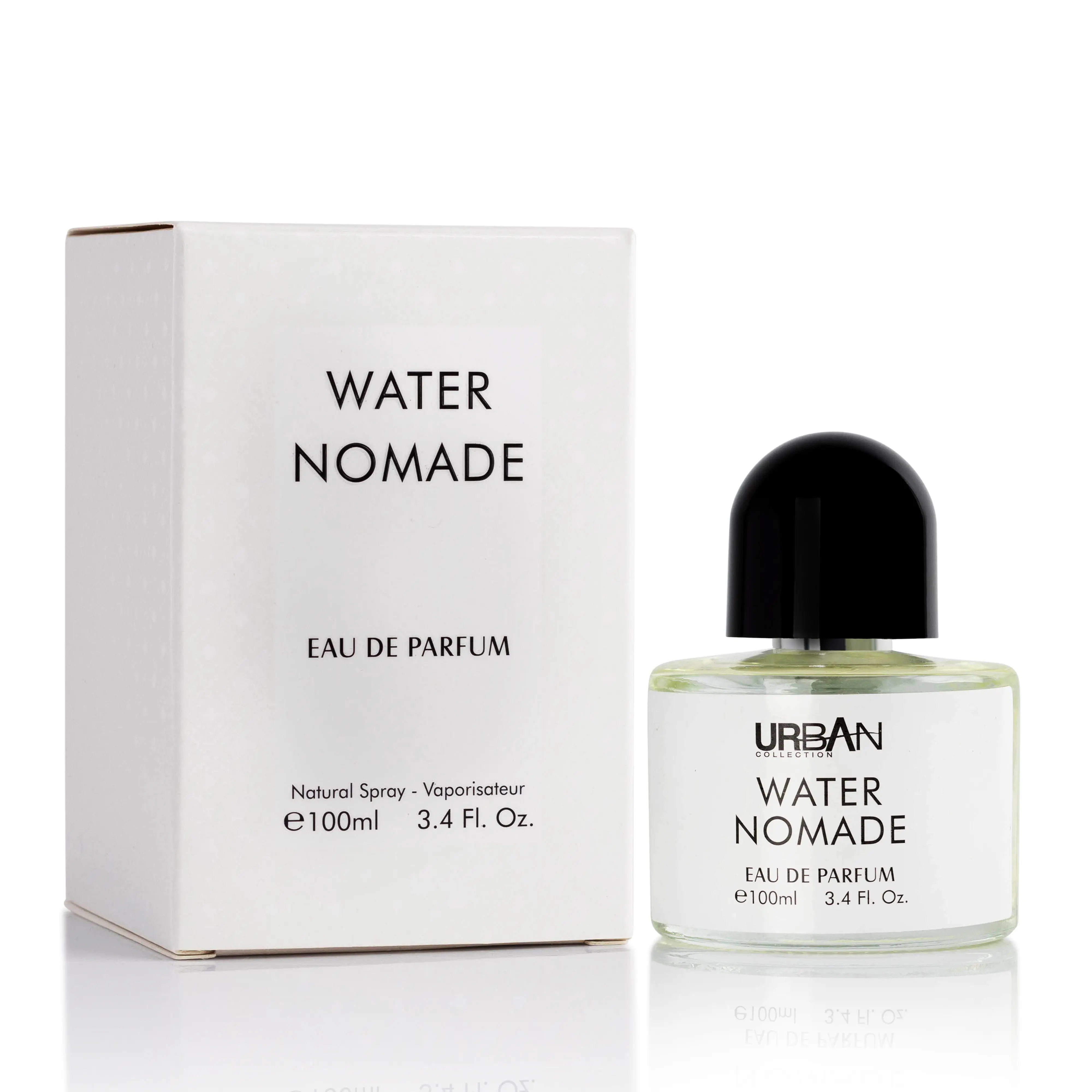 Urban Collection Water Nomade Eau De Parfum 100ml - Fresh Aquatic Unisex Fragrance with Citrus Marine Accord, Amberwood, Long-Lasting Scent, Packaged in Elegant Paper Box, Musk Unisex Fragrance, Fragrance Long Lasting, Single Item