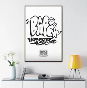 Bape Logo Hypebeast Vintage Poster