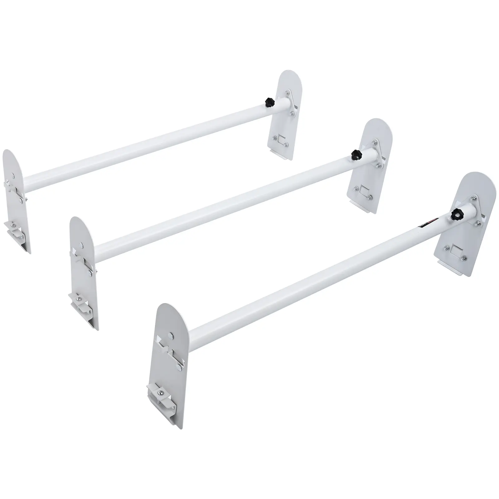 【Summerfinds】VEVOR Van Roof Ladder Rack,3 Bars Alloy Steel Roof Racks750 LBS Capacity Rain-Gutter Roof RackAdjustable Length 40.2" to 74.8"Van Ladder Rack Compatible with Chevrolet ExpressGMC Savanaetc