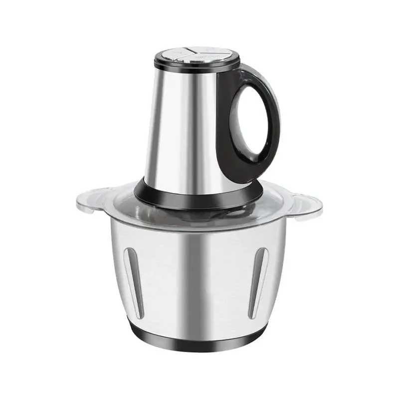 Saker Multifunctional Large Capacity Meat Grinder, 250W Electric Food Processor with 3 Speeds, 2L Stainless Steel Bowl & 4 Sharp Blades for Meat