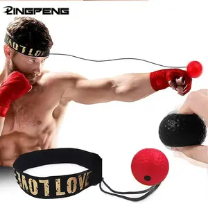 Boxing Reflex Ball Multiple Difficulty Levels Boxing Ball with Headband Perfect for Reaction Agility Punching Speed Fight Skill Training Boxing Equipment Boxing Speed Trainer Boxing Training Gear