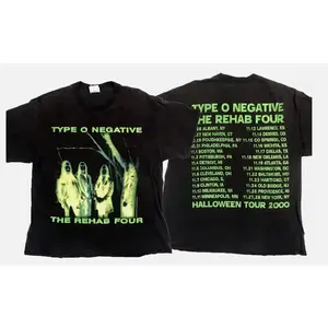 [SALE UP TO 50%] Vtg Shirt Type O Negative 2000 Rehab Four Halloween Tour Tee