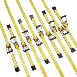 VEVOR Ratchet Tie Down Straps (10PK), TikTokShopBlackFriday, 10000 lb Break Strength, Endless Ratchet with 10 Premium 2" x 30' Tie Downs Heavy Duty, Track Spring Fittings for Moving Securing Cargo, Appliances, Motorcycle