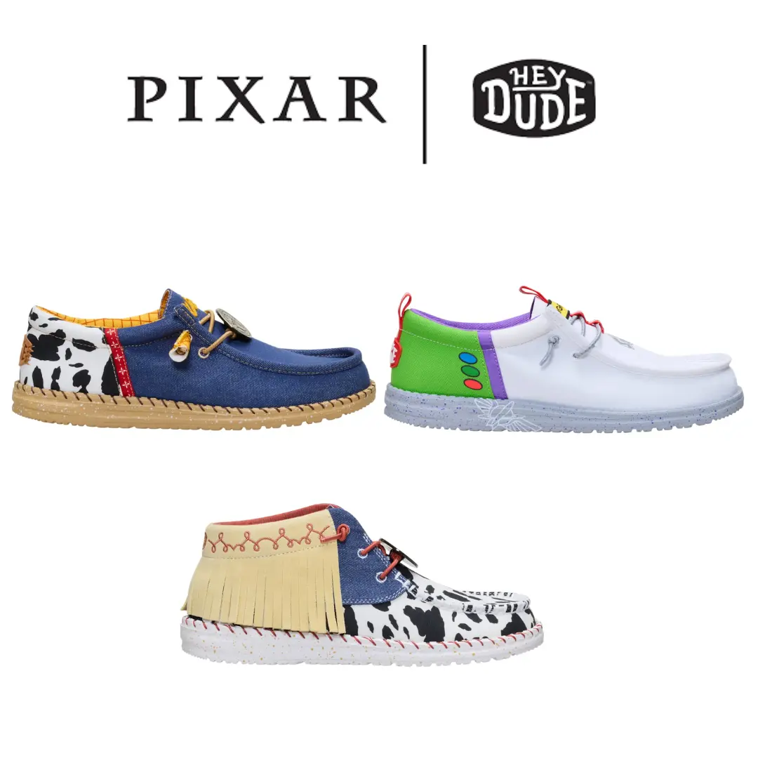 Disney x HEYDUDE Toy Story Collection - Comfortable Slip on Shoes for the Family Disney x HEYDUDE Toy Story Collection - Comfortable Slip on Shoes for the Family