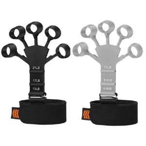 Finger Gripper Finger Exerciser Guitar Finger Exerciser 6 Resistant Levels Recovery Physical Tools Hand Strengthener for Patient Does not apply
