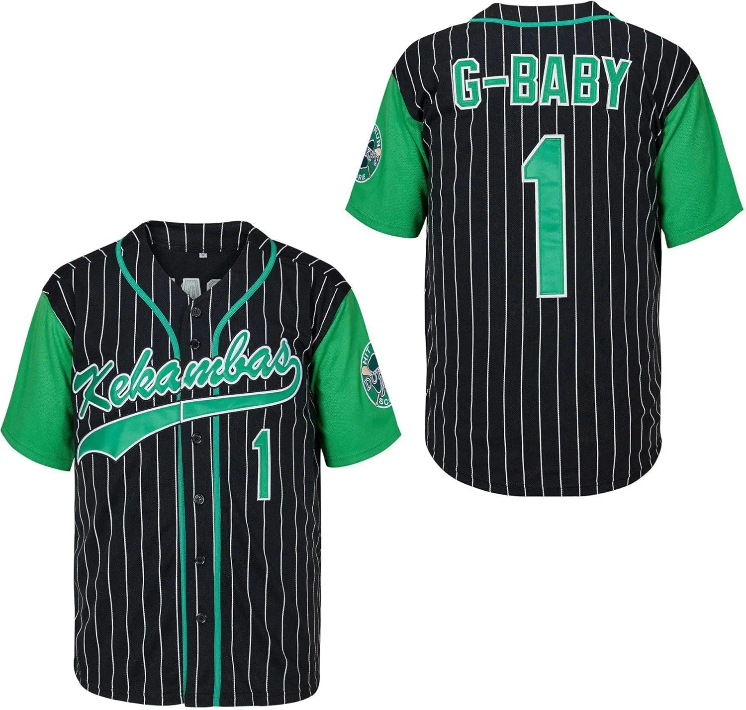 Kekambas Men's #1 G-Baby Jarius Evans Hardball Movie Baseball Jersey