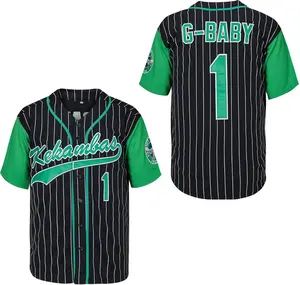 Kekambas Men's #1 G-Baby Jarius Evans Hardball Movie Baseball Jersey