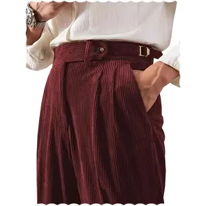 Men's Classic Fit Corduroy Trousers Pants Stretchy And Casual Perfect for Winter And Great As Gifts for