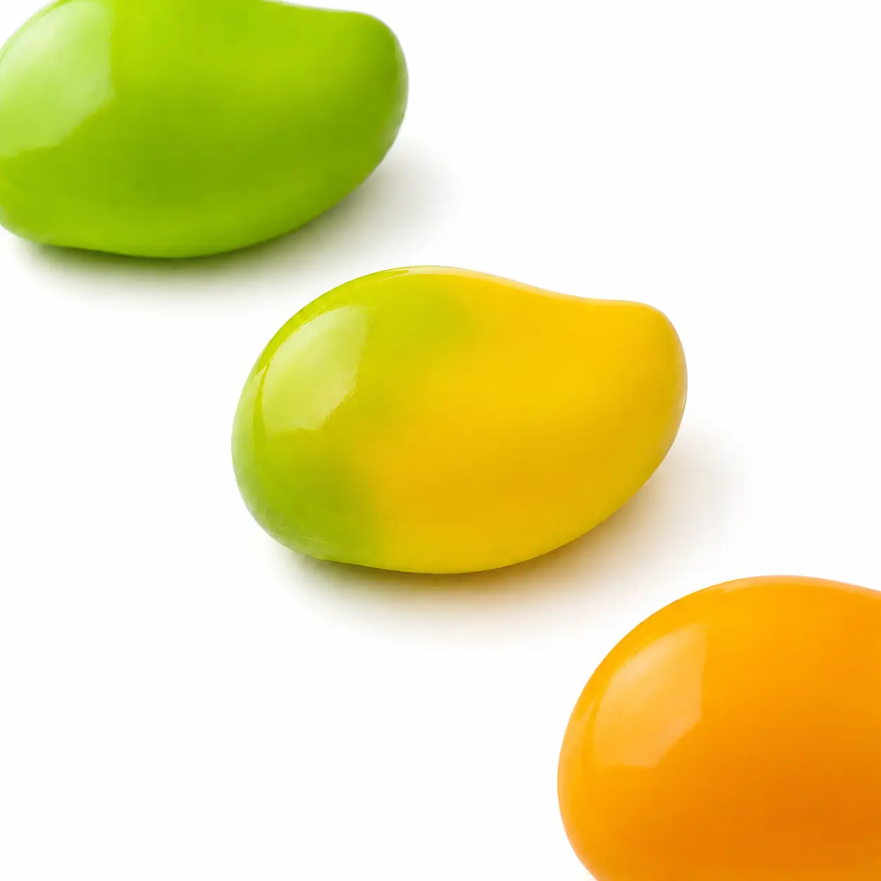 Chiboki Crunchy Silicone Mango Squishies Toys - Unisex Heat-Activated Color Changing Fruit Shape Fidget Stress Relief Squeeze Ball with ASMR Sound, Non-Sticky for Adults