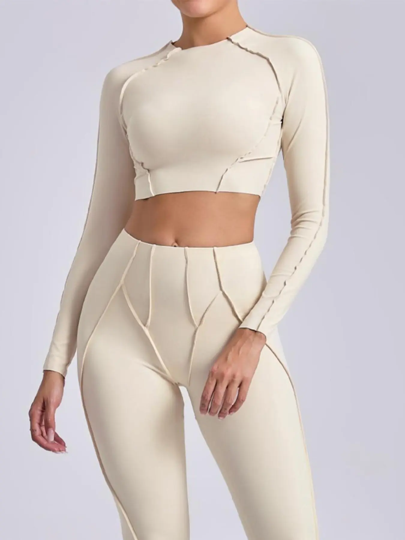 Women's autumn and winter tight T-shirt quick-drying yoga wear, Fall Winter Sportswear, long-sleeved fitness blouse Gym Workout Clothes