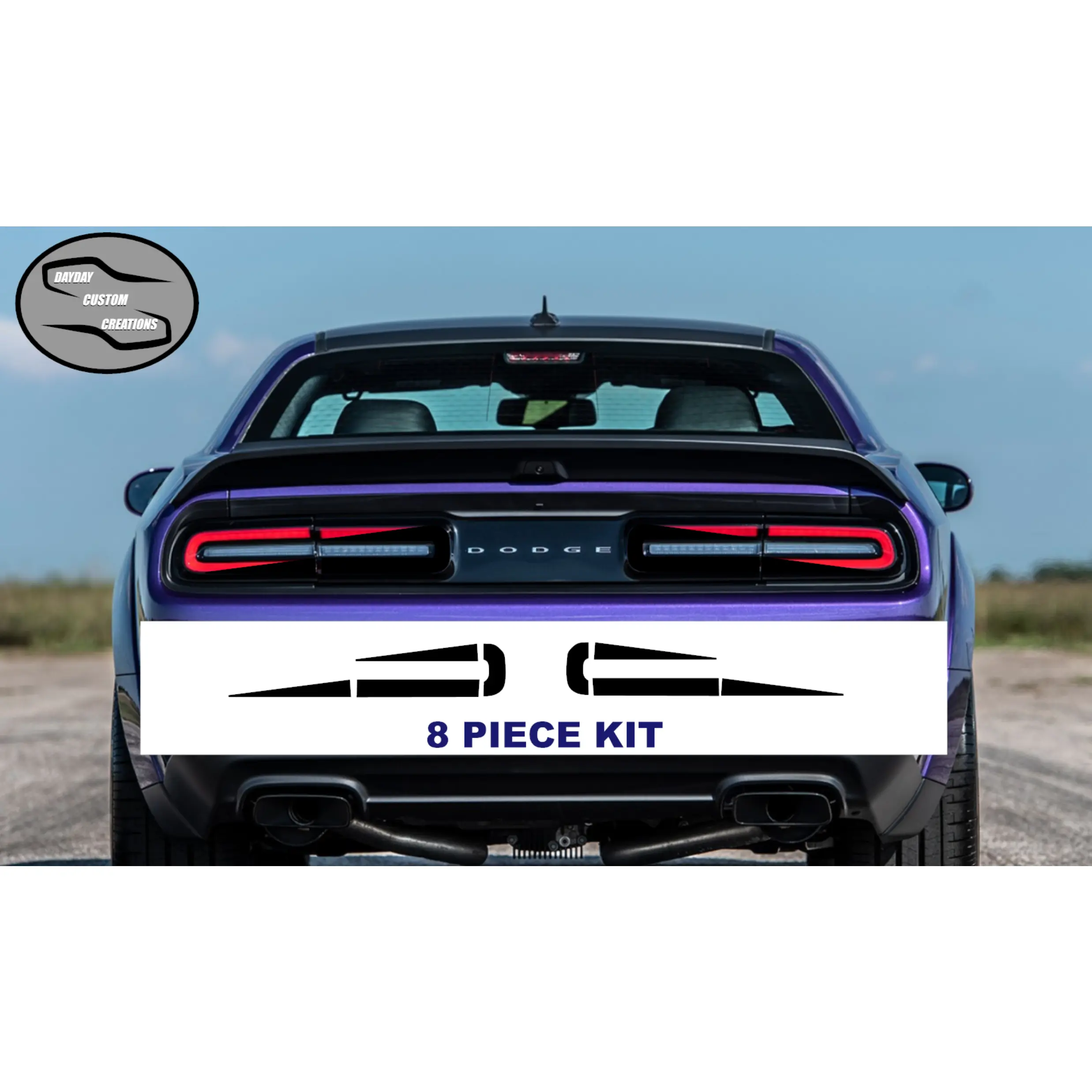15-23 Dodge Challenger Taillight Decal Design 6