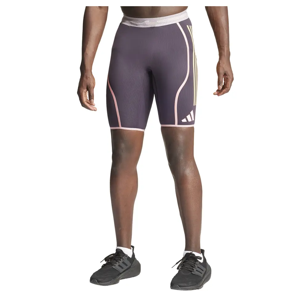 adidas Mens Adizero Promo Short Leggings Running Lightweight - Black adidas Mens Adizero Promo Short Leggings Running Lightweight - Black