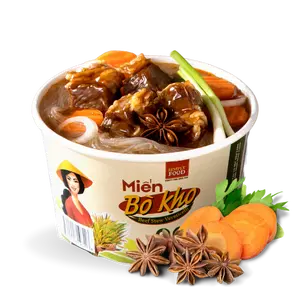 Simply Food Beef Stew Vermicelli Glass Instant Noodle Bowl