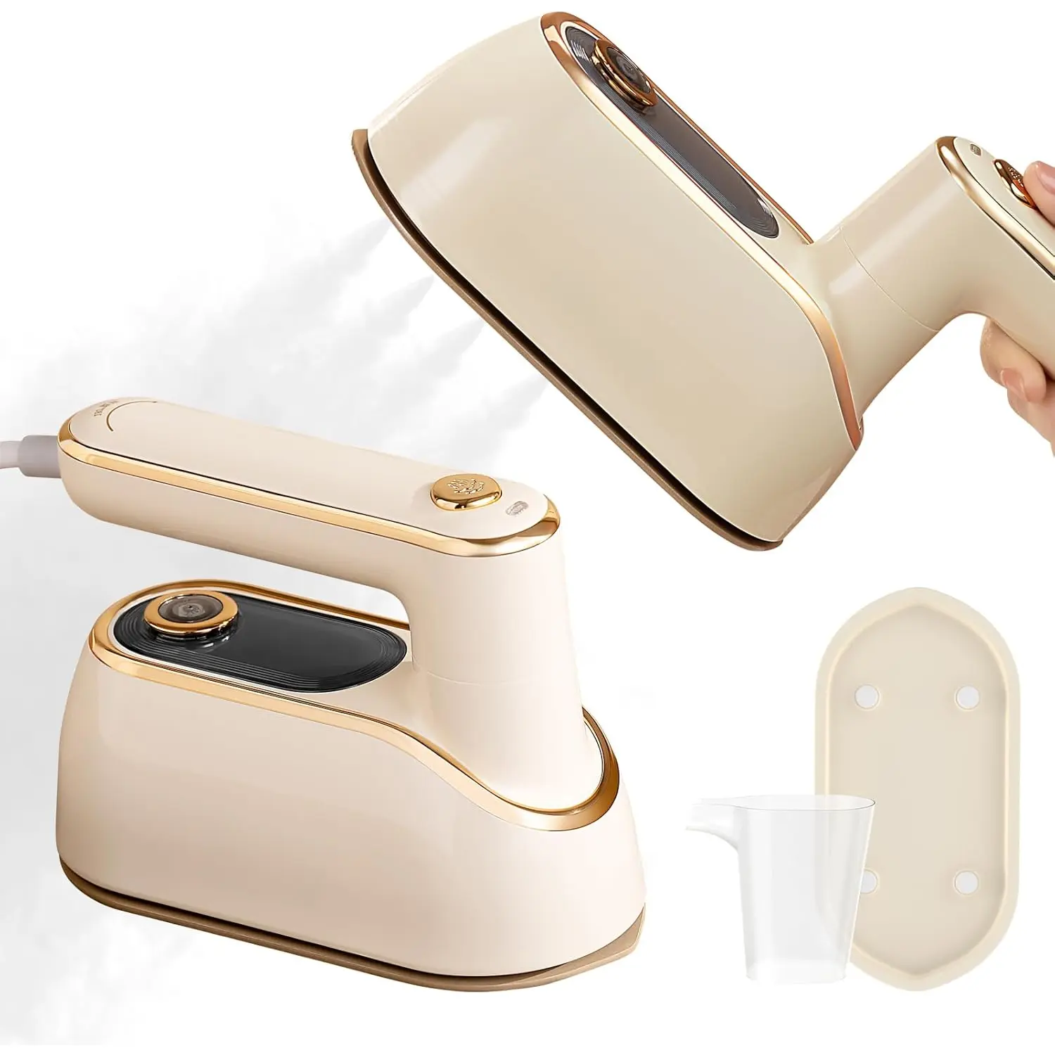 Travel Steamer for Clothes Portable Rotary Garment Iron 1200W Small Travel Steam Iron for , Dorm, College, 150ml Water Tank, Foldable Wrinkle Remover 120V