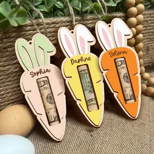 Personalized Carrot Money Holder, Custom Easter Carrot Tag, Fun Easter Keepsake, Easter Cash Gift, Bunny Ear Tag, Kid Easter Gift, Easter Basket Ideas 2026, Easter Basket Stuffers, Trending Easter Gifts 2026