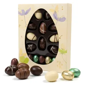 Andy Anand Praline-Filled Chocolate Eggs, 20 pc, 7 oz – Gluten-Free, Creamy Hazelnut-Praline Centers, Easter & Year-Round Birthday Gift Box