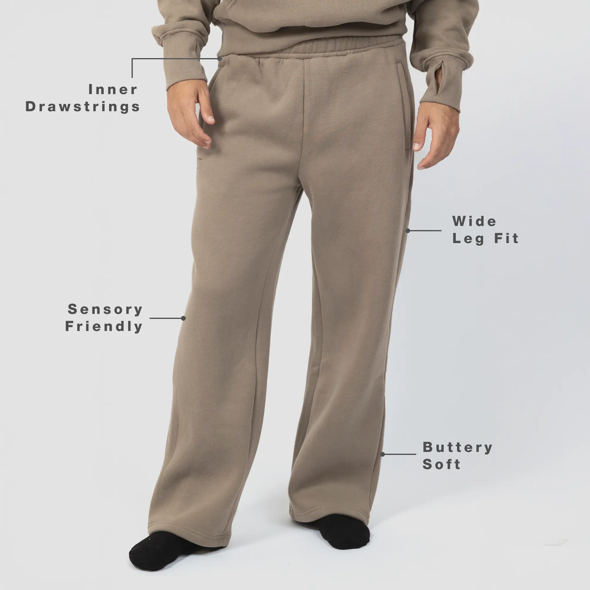 Free the Sheep Aether Sweatpants | Lightweight Wide Leg, Sensory Friendly, Unisex Oversized