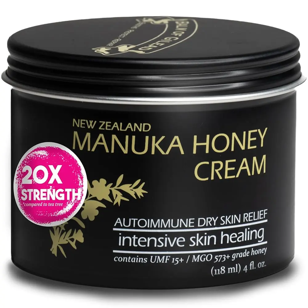 Balm Of Gilead Manuka Eczema Honey Cream For Sensitive Skin, Eczema, Psoriasis & Dermatitis - Moisturizing Ointment With Grassfed Tallow Treatment Therapy