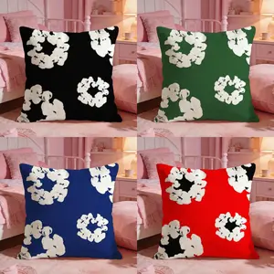 Luxury Denim Tears cartoon Cushion Cover Ultra-Soft Reversible Plush Pillow Cover | Double-sided fluffy comfort for car, sofa, bedroom | Skin-friendly fabric | Easy clean & maintain | Stylish home decor | Perfect gift for family & friends