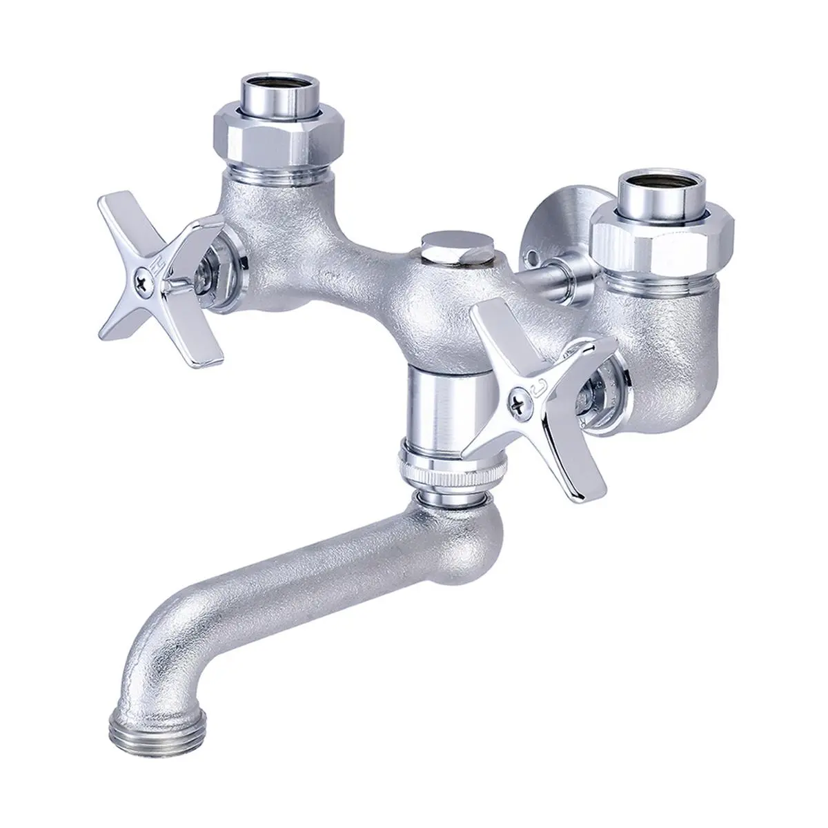 Central Brass 0471-RC Central Brass Two Handle Laundry Faucet - Rough Chrome