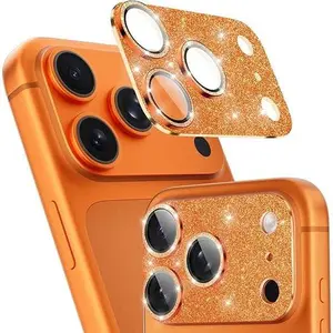 Bling Camera Lens Protector for iPhone 17 Pro Glitter Shiny Diamond Camera Cover Tempered Glass 9H Anti Scratch Case Friendly 1 Pack