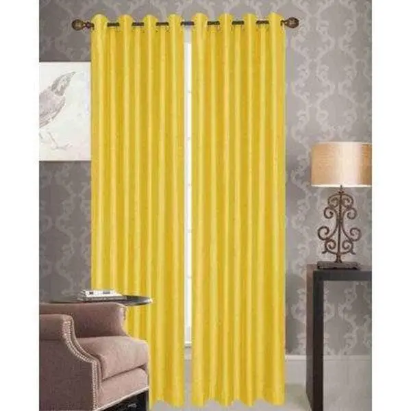 Yellow Grommet Panel Curtain