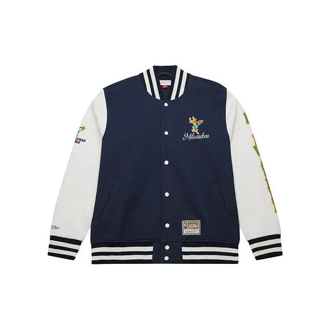 Mitchell & Ness HWC '68 Exposed Milwaukee Bucks Varsity Jacket