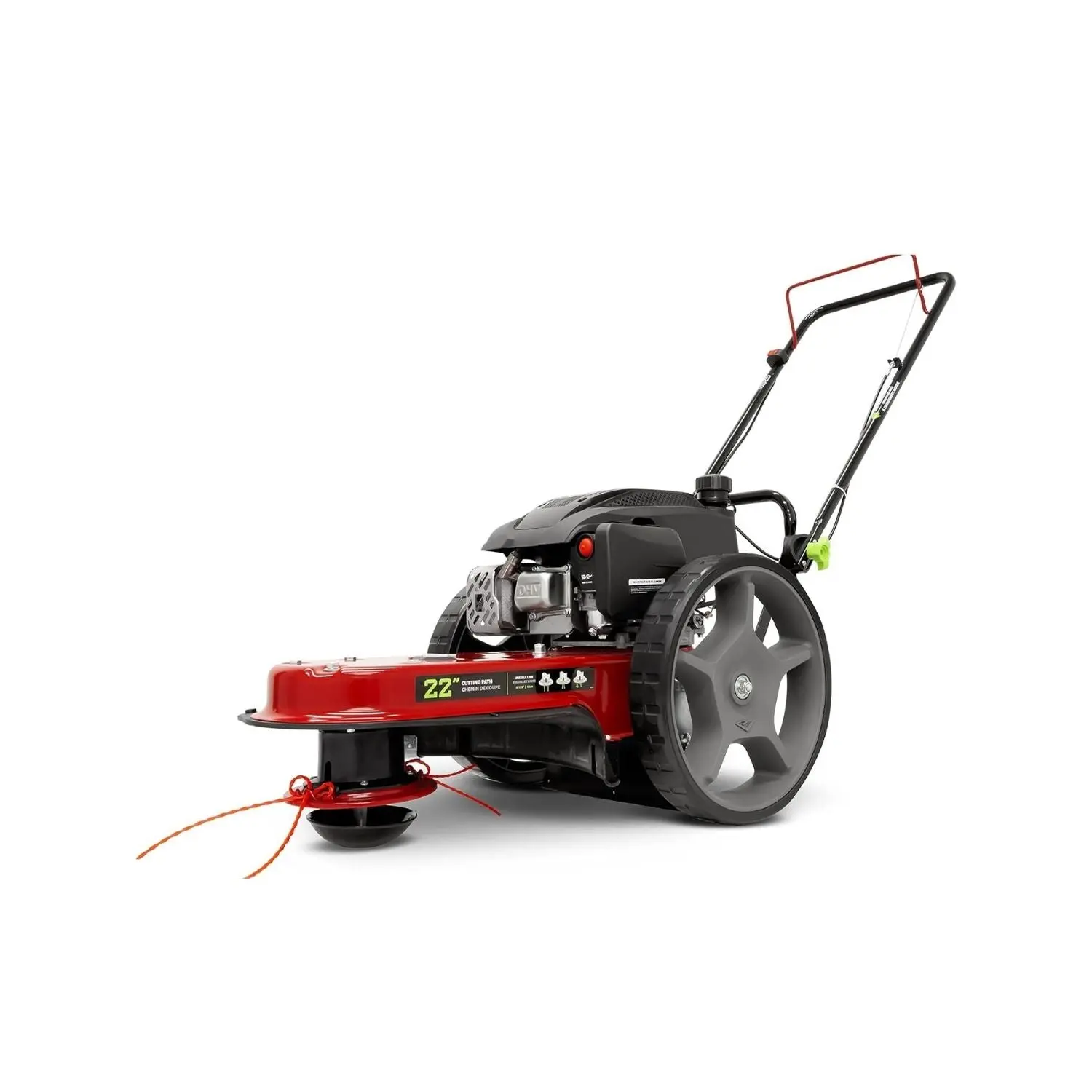 Earthquake 40314 Power Walk-Behind Grass Trimmer Mower - 160cc Viper 4-Stroke Engine, 22 in Steel Deck, 22 in Cutting Width, 4-Stroke Walk-Behind Grass Trimmer, 4-Stroke Grass Trimmers