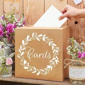 1pc Card Box for Company Letters and Party Use, Ideal for Raffle Draws and Suggestion Boxes, Includes 10 Greeting Cards