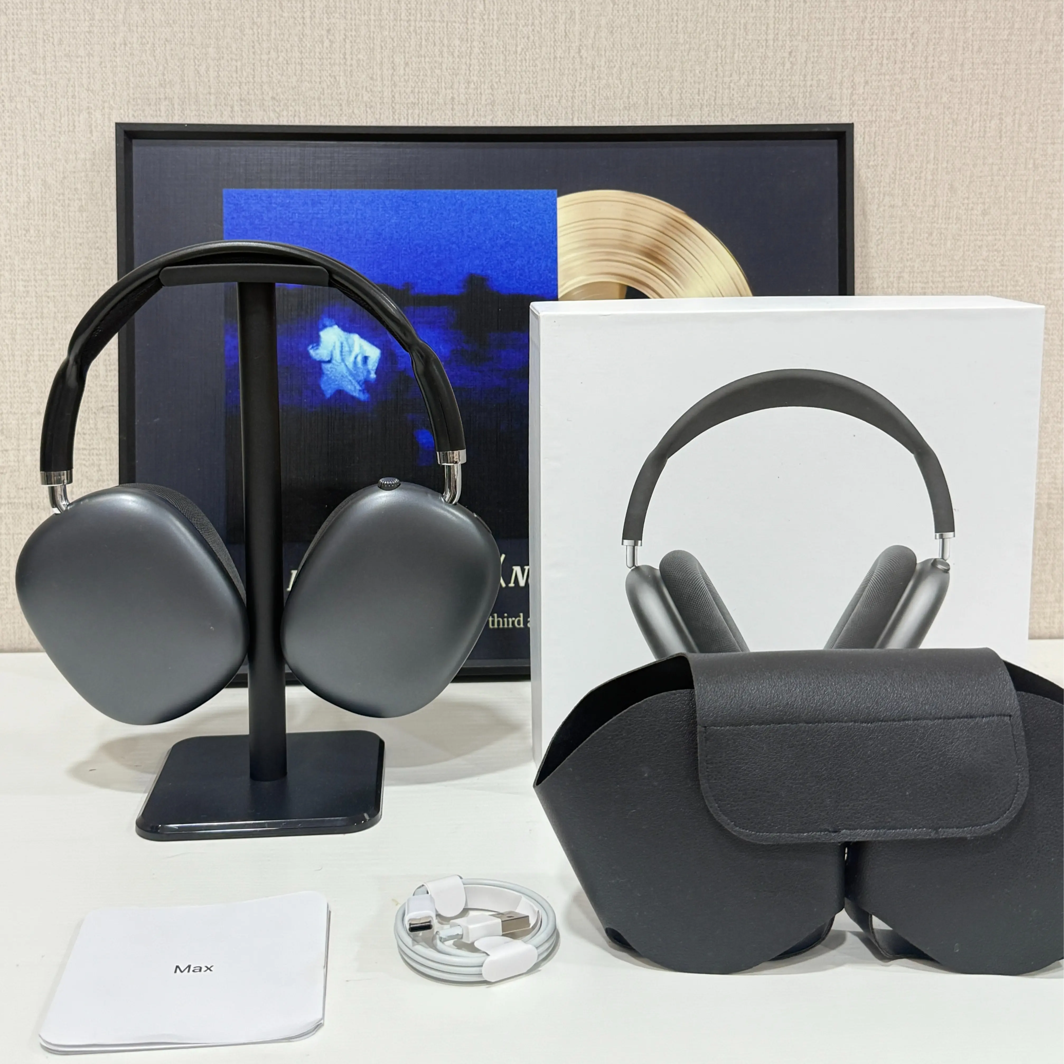 MAXPRO5 Wireless Over-Ear Bluetooth Headphones, Magnetic Quick-Swap Ear Cups, HiFi Deep Bass Sound, Noise Isolation with Built-in Call Microphone, Lightweight Memory Foam Ear Pads, Shockproof Travel Case, Perfect for Commuting, Office, Study and Music