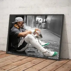 Jalen Hurts with Cigar Superbowl Picture Photo Ready to Hang Playoffs Poster - NO FRAME