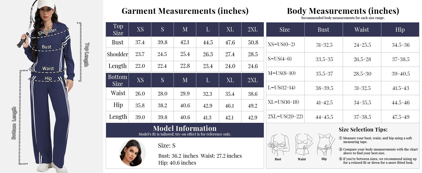 Casly Lamiit Women's 2 Piece Outfits Zip Up Sweatshirt Contrast Striped Wide Leg Sweatpants Suits Jogger Travel Matching Set Black Casual Long Sleeve Stand Collar Jacket High Waist Pants